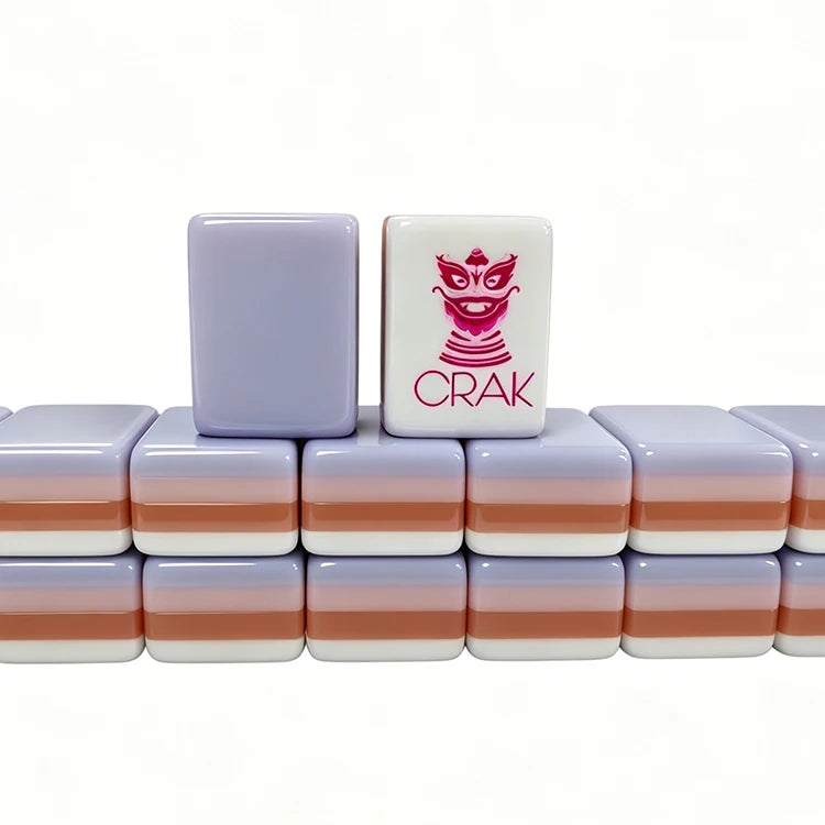 American Mahjong Tile Set for 4 Players, Acrylic Tiles, Pink Purple, view 7
