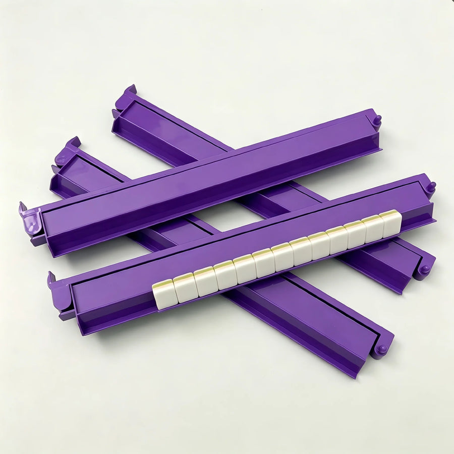 Mahjong Racks and Pushers in Acrylic, Clear, Tortoiseshell or Multicolor
