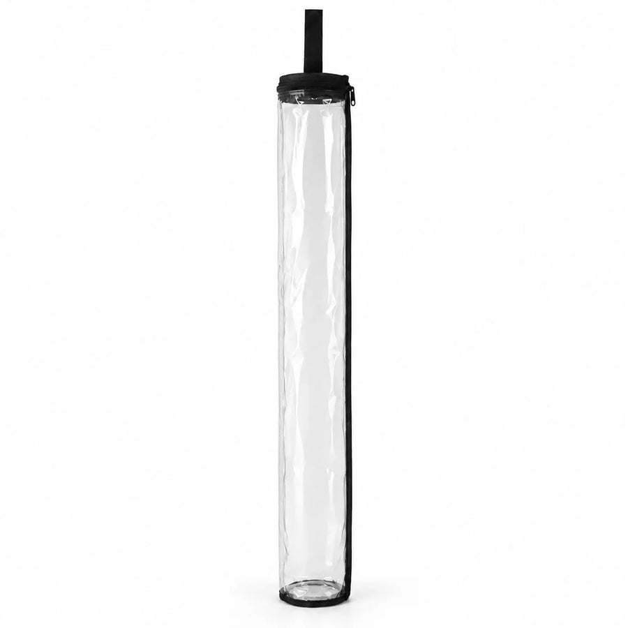Mahjong Mat Storage Bag, 33.5 Inch Clear PVC, Dustproof, Portable, for Rolled Mats, view 2