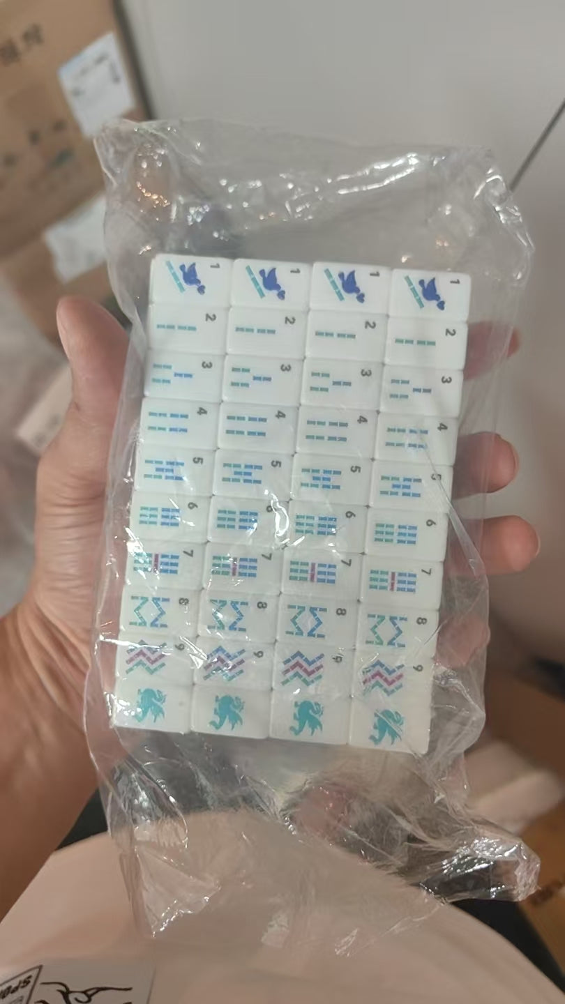 American Mahjong Tile Set, Mini Size, Travel Vehicle Jokers and Floral Pattern, Engraved Acrylic, view 6