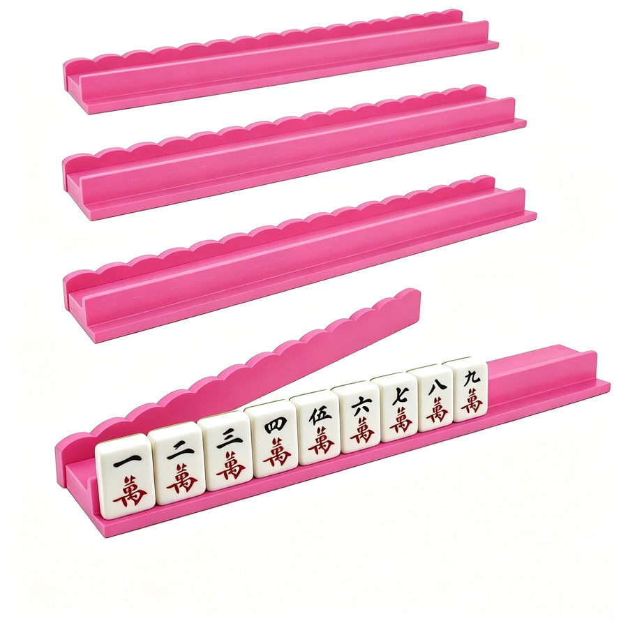 American Mahjong Rack Pusher, Magnetic Solid Wood Pusher Board