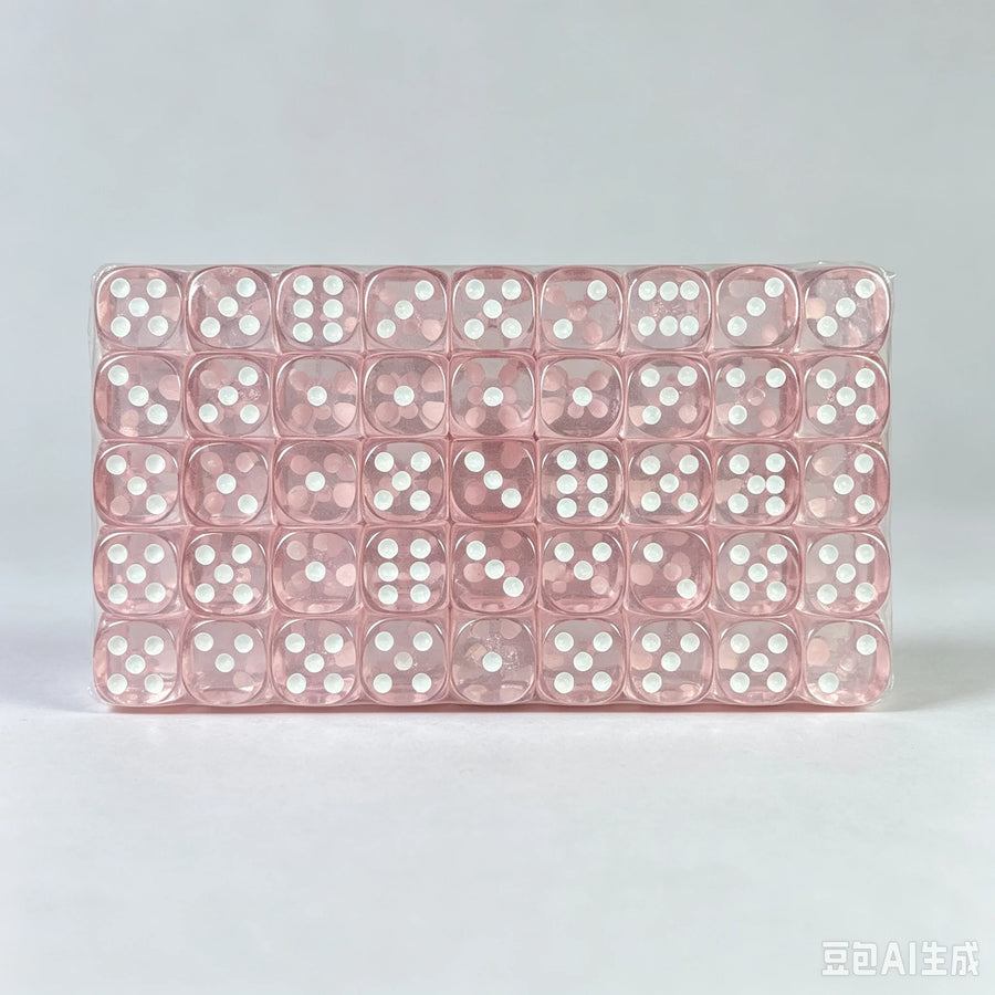 Mahjong Dice, 16mm, 100 Pieces per Set, Multiple Colors for Board Games