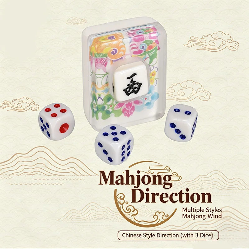 Mahjong Direction Indicator, Six-Sided Acrylic, Right Angle Corners, Multiple Colors, view 10