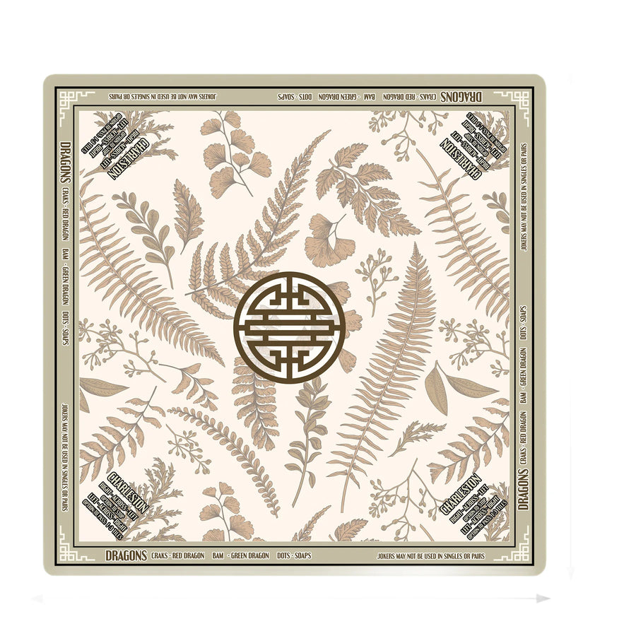 American Mahjong Mat, 33 x 33 Inch Natural Rubber, Non-Slip, Heat Insulating, Chinese Style, view 4