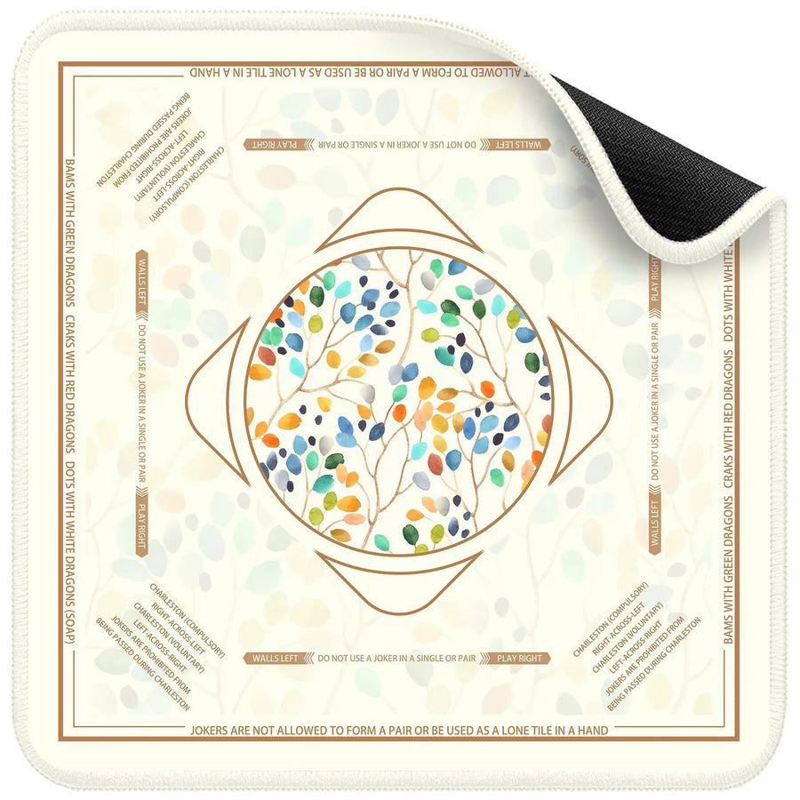 Mahjong Mat, Modern Rubber, 3 mm Thick, Waterproof, Wear-Resistant Hem, Non-Slip Bottom, view 5
