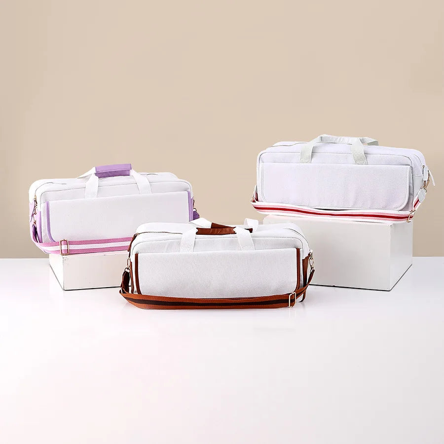 Mahjong Bag, Large Capacity Canvas Tote and Shoulder Bag, Multi-Functional, view 2