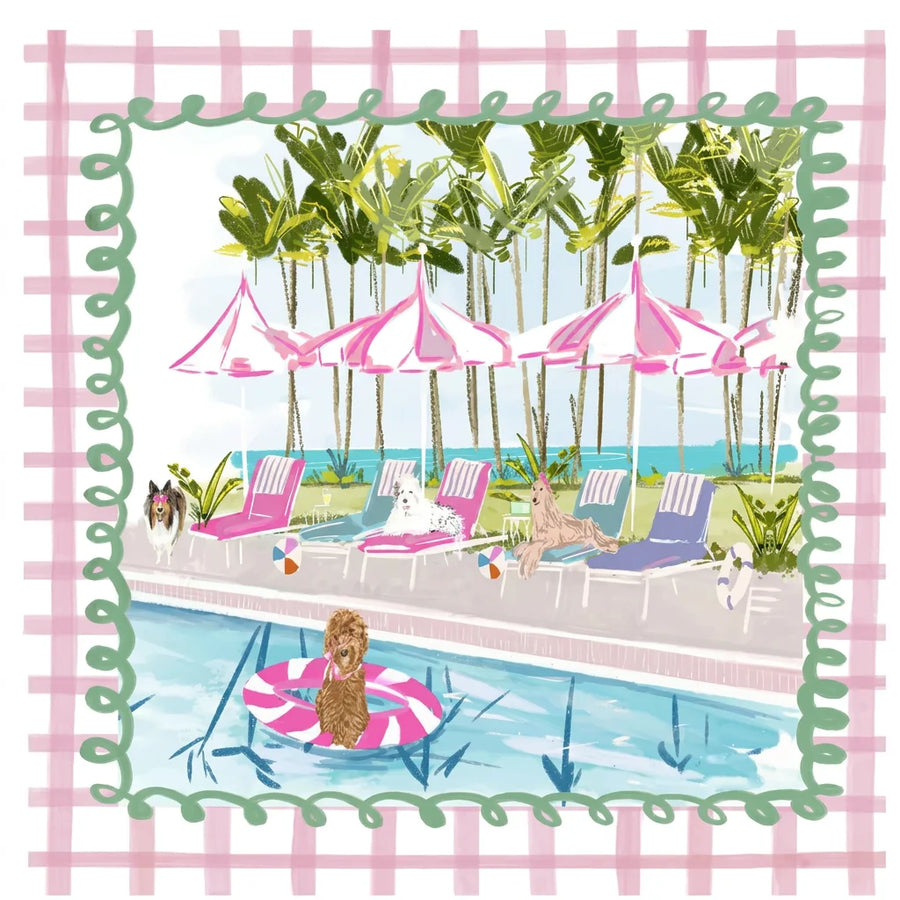 Mahjong Mat, 32.7 x 32.7 Inch (83 cm) Foldable Neoprene, Non-Slip, Noise Reducing