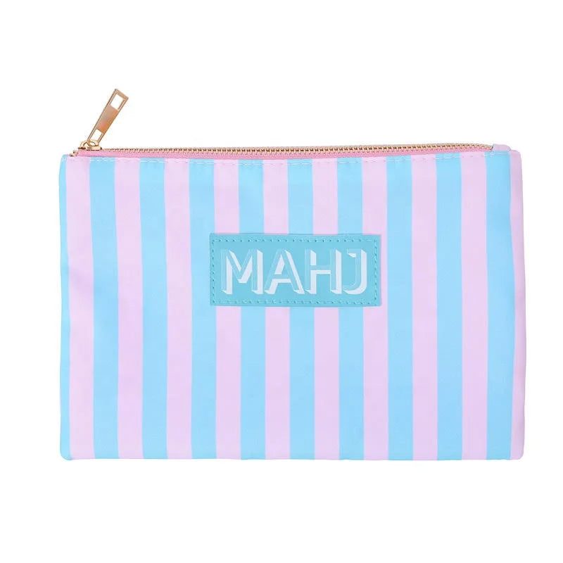 Mahjong Tote Bag with Zipper, Foldable Waterproof Nylon, Portable Storage Pouch, view 4