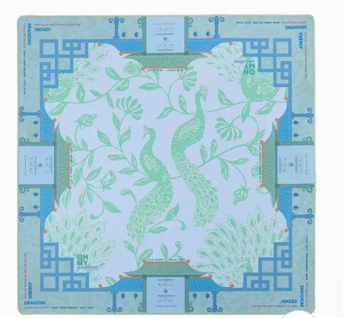 Mahjong Mat, 31.5 Inch Rubber, Non-Slip, Noise Reducing, Foldable Table Pad, Modern Style
