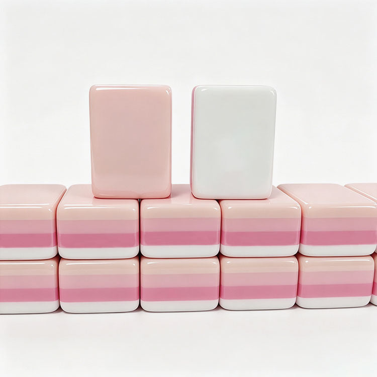 American Mahjong Tile Set for 4 Players, Acrylic Tiles, Pink Purple, view 3