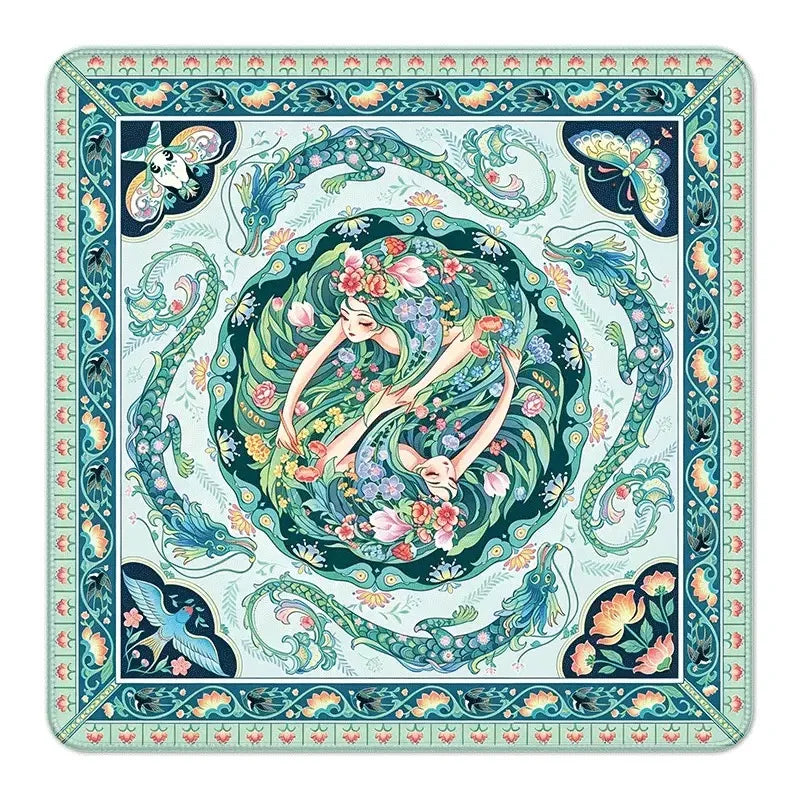 American Mahjong Mat, Square Rubber Table Cover, Non-Slip, Noise Reducing, view 9