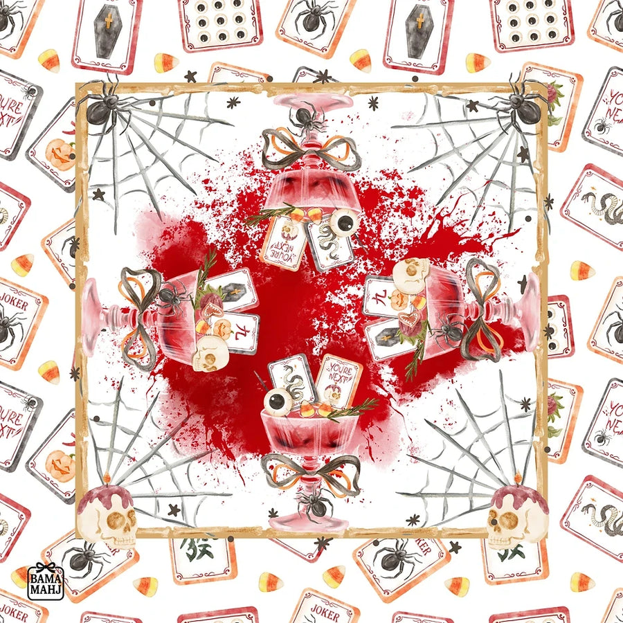 American Mahjong Mat, Waterproof Neoprene, Printed Square Table Cover, view 8