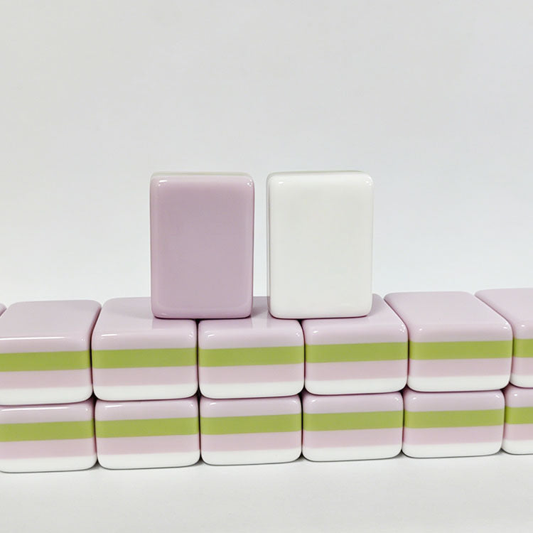 American Mahjong Tile Set for 4 Players, Acrylic Tiles, Pink Purple, view 2