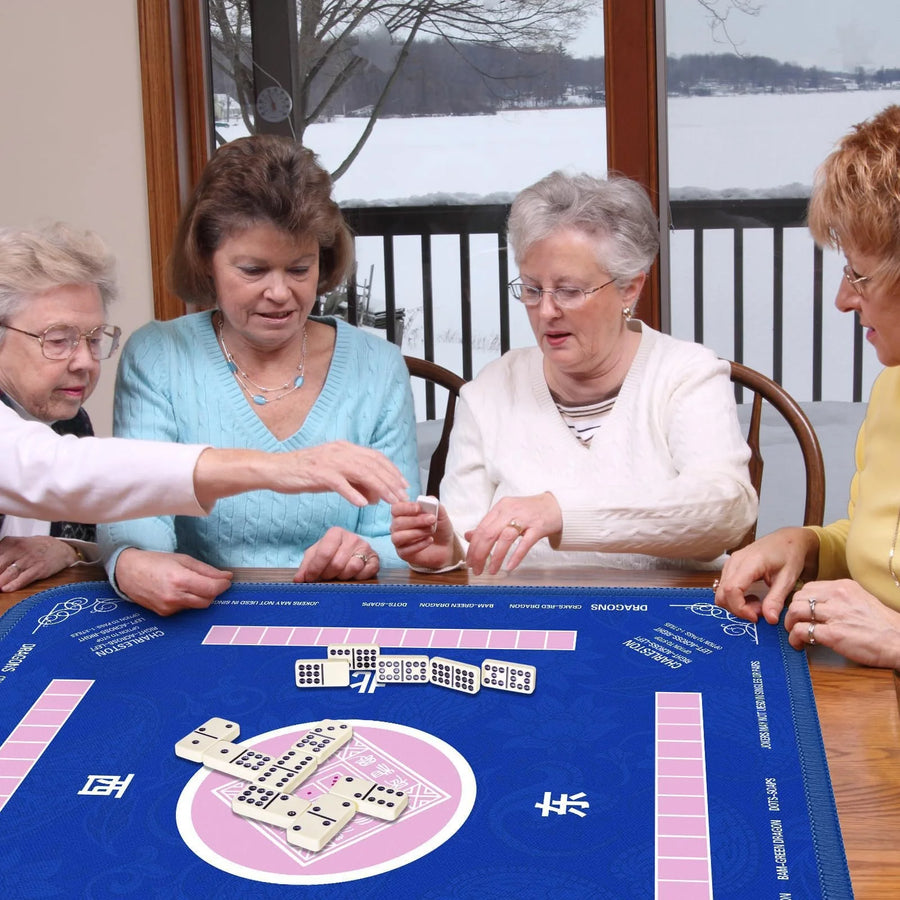 Mahjong Play Mat with Storage Bag, Roll-Up Natural Rubber, Non-Slip, Waterproof, view 5