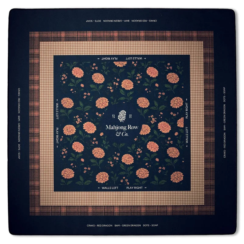 Mahjong Mat with Storage Bag, 33 Inch Neoprene, 3 mm, Stitched Edge, Waterproof, Off-White Honey