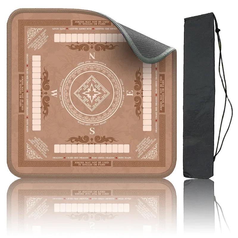 American Mahjong Table Mat with Carrying Bag, Rubber, Non-Slip, Quiet, Non-Staining, view 8