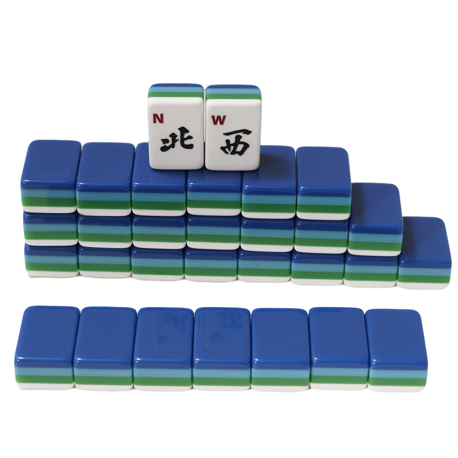 American Mahjong Tile Set, 4 Layer American Standard Tiles, Blue, view 2
