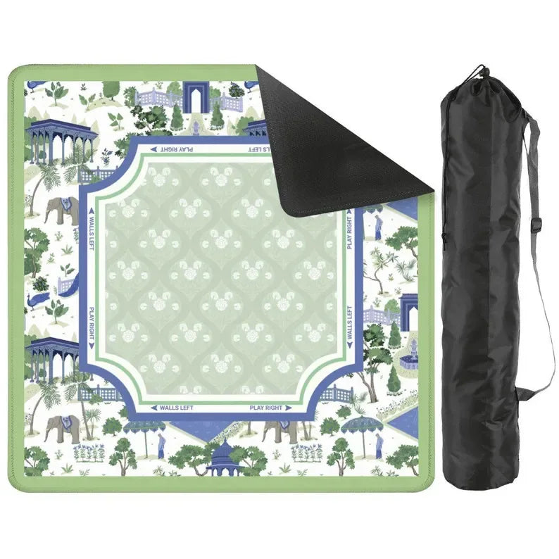 Mahjong Mat, 31.5 x 31.5 Inch Foldable Natural Rubber, Non-Slip, Noise Reducing, Waterproof, view 4