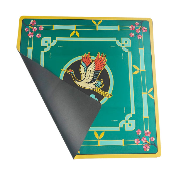 American Mahjong Mat, 33 Inch Foldable Rubber, Non-Slip, Waterproof Table Cover