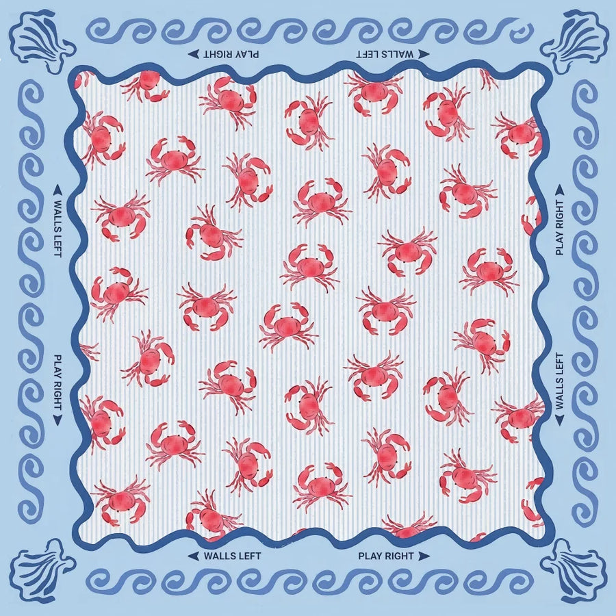 Mahjong Mat for American Mahjong Sets, Neoprene, Rose Floral Pattern