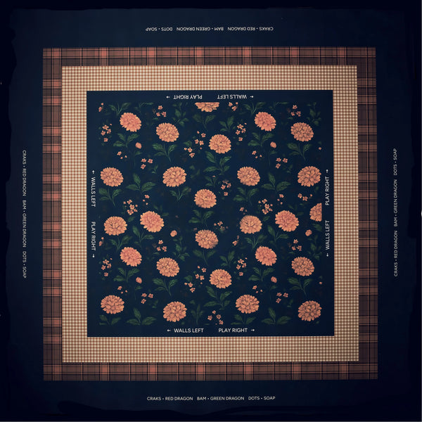 American Mahjong Mat for 4 Players, 33 Inch Natural Neoprene, Portable, Modern Design