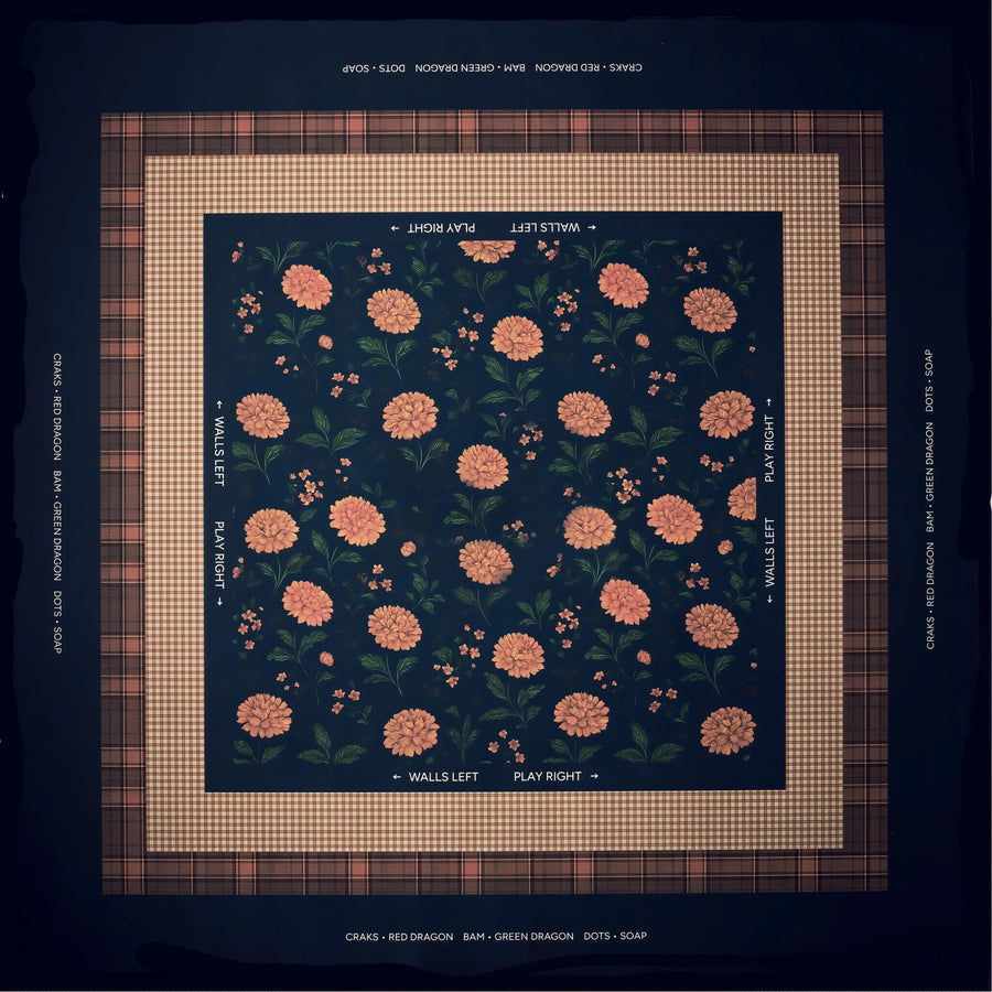 American Mahjong Mat for 4 Players, 33 Inch Natural Neoprene, Portable, Modern Design