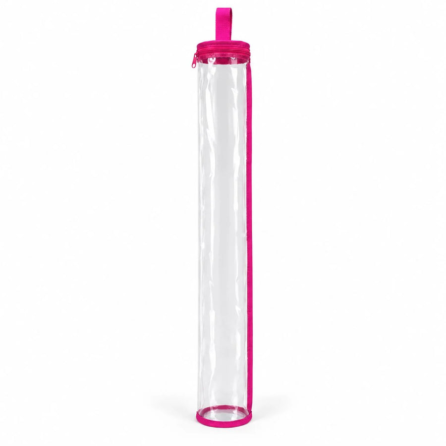 Mahjong Mat Storage Bag, 33.5 Inch Clear PVC, Dustproof, Portable, for Rolled Mats, view 3