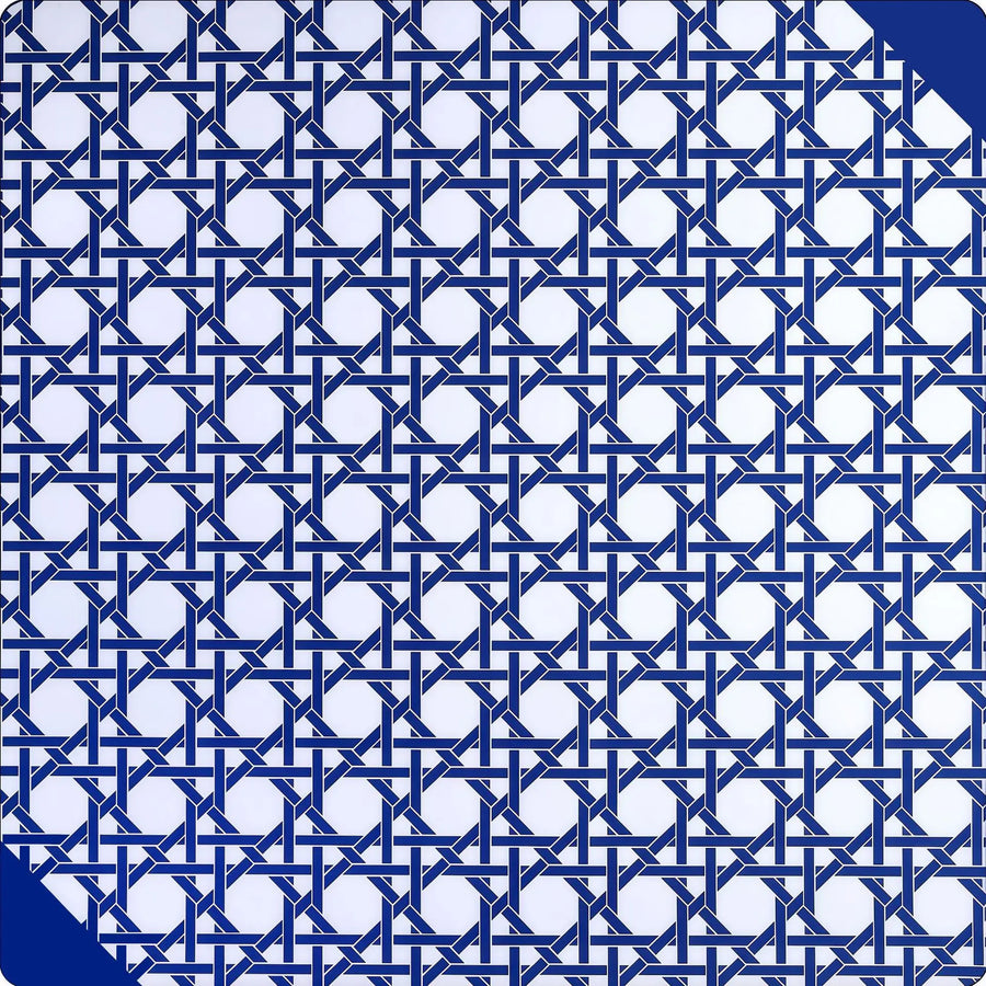 American Mahjong Mat, Rubber, Noise Reducing, Abstract Coral Sea Floral Pattern