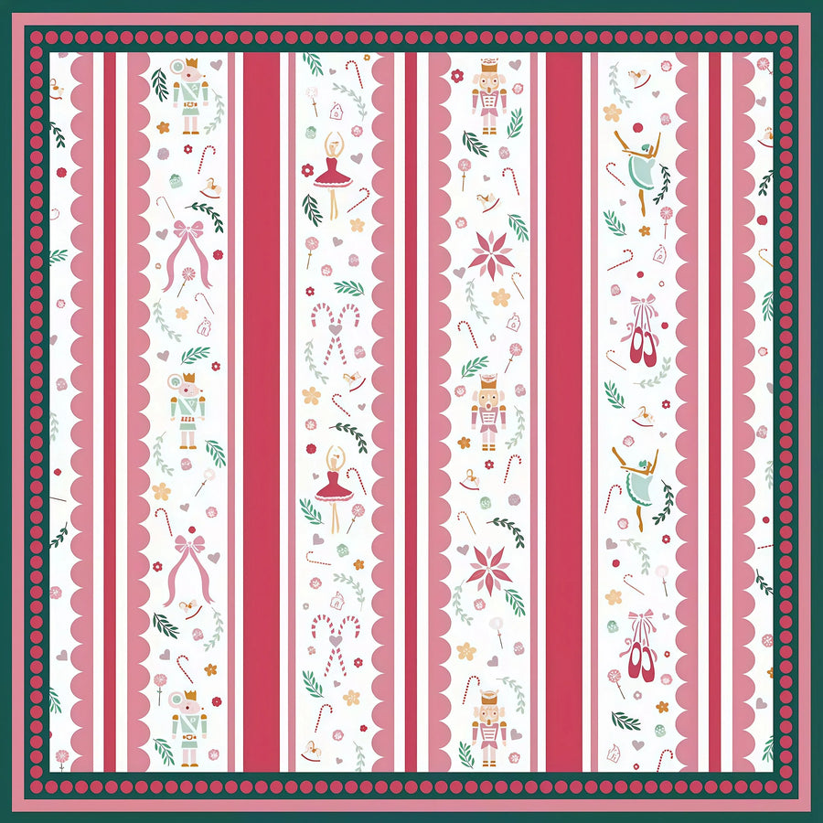 Mahjong Mat for American Mahjong Sets, Neoprene, Rose Floral Pattern