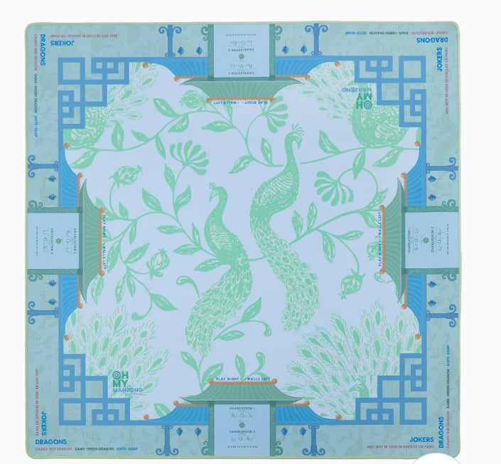 American Mahjong Table Mat, Modern Rubber and Microfiber, Waterproof, Non-Slip, view 2