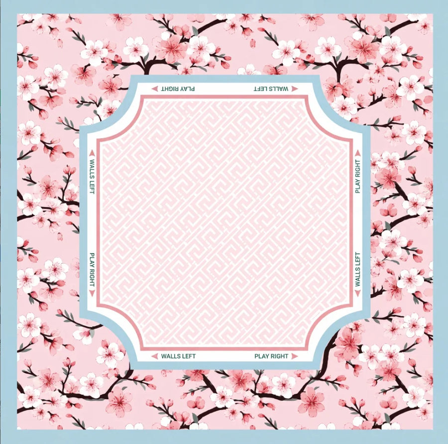 American Mahjong Mat with Storage Bag, 33 Inch Christmas Table Mat, Waterproof, view 6
