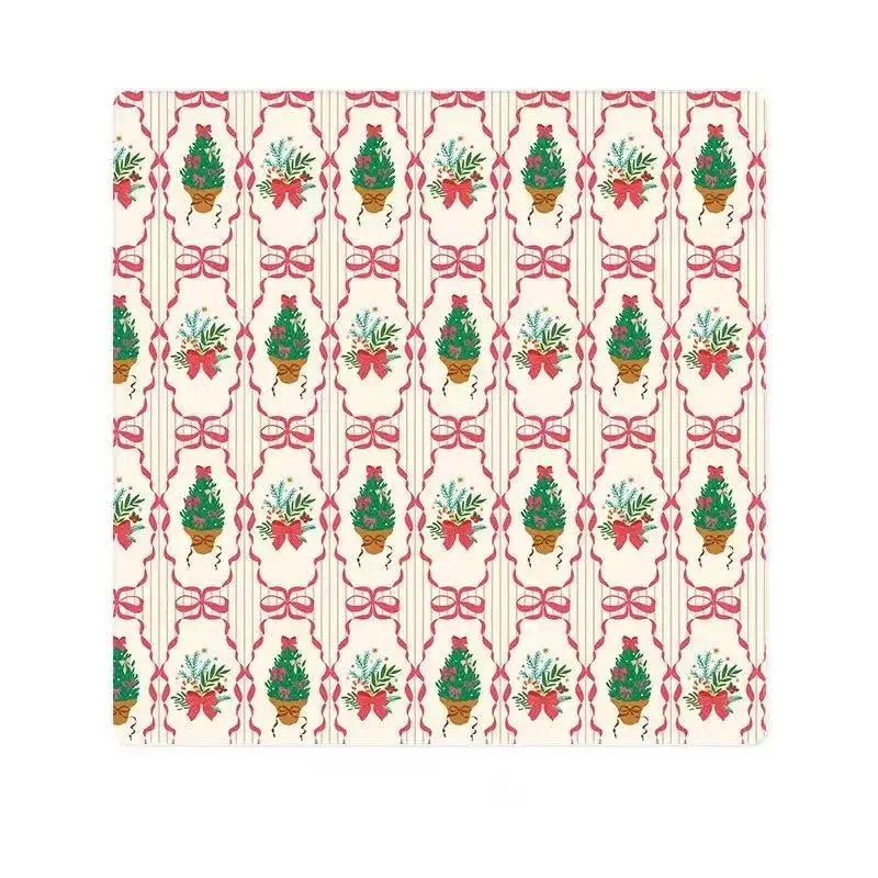 Christmas Mahjong Table Mat, 31.5 x 31.5 Inch (80 cm) Thickened Rubber, Non-Slip, Waterproof, view 5