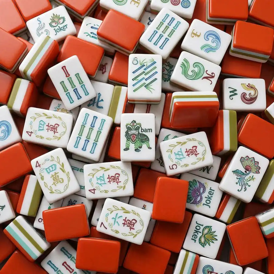 American Mahjong Tile Set, 160 Pieces, Acrylic Tiles with Crane Design, view 7