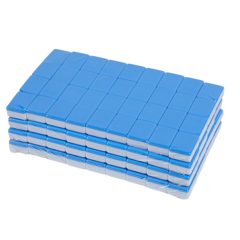 American Mahjong Set, 160 Tiles, 30mm Acrylic, for 4 Players, Sky Blue, view 4