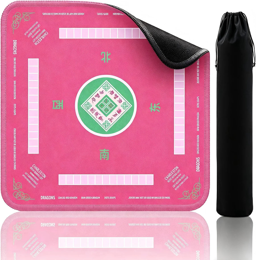 American Mahjong Table Mat with Carrying Bag, Rubber, Non-Slip, Quiet, Non-Staining, view 6