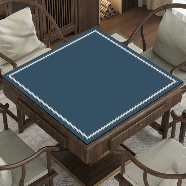 American Mahjong Mat with Charleston Markings and Bag, Square Rubber, Non-Slip, Noise Reducing