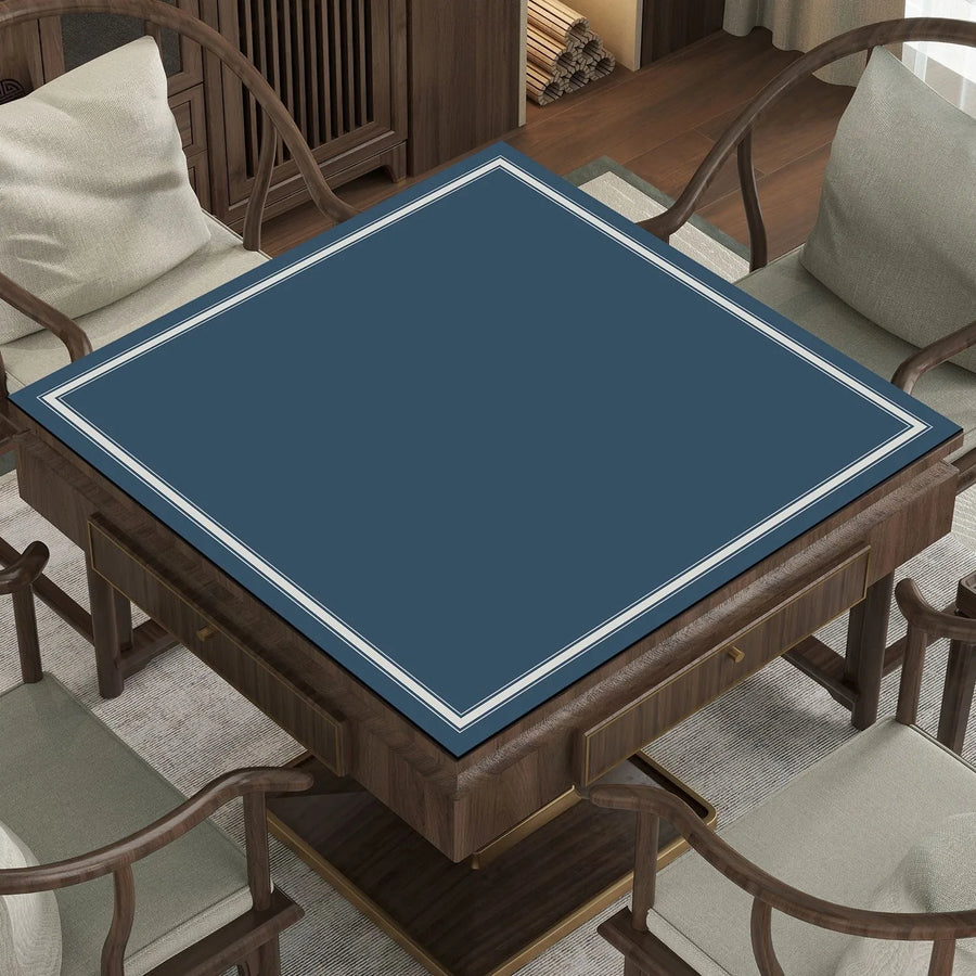 American Mahjong Mat with Charleston Markings and Bag, Square Rubber, Non-Slip, Noise Reducing