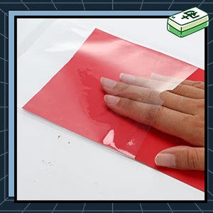Mahjong Card Protector Covers, Set of 4, Clear Plastic, 6 1/8 x 4 3/4 Inch Large Card, view 8