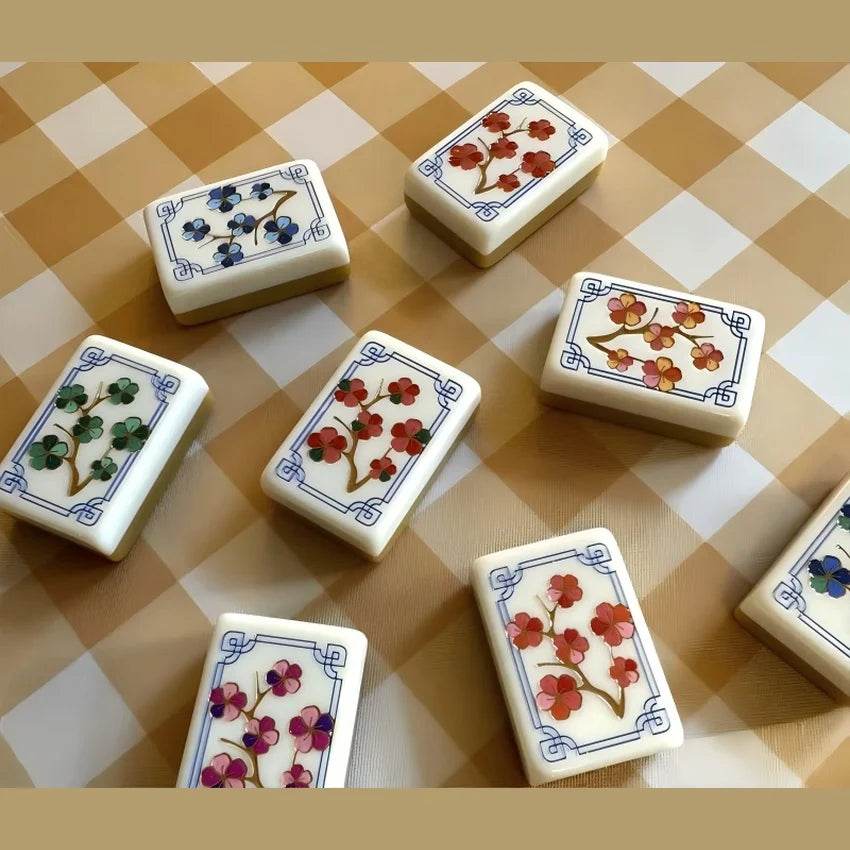 American Mahjong Tile Set, 160 Pieces, Acrylic Tiles with Crane Design, view 6