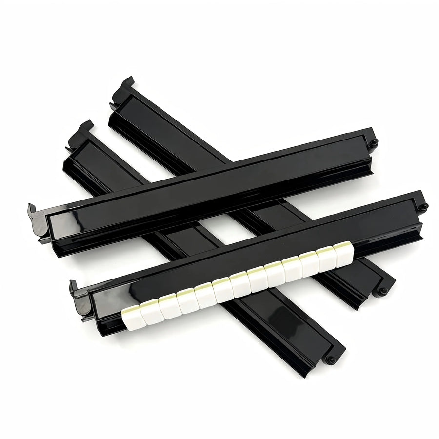 Mahjong Racks and Pushers in Acrylic, Clear, Tortoiseshell or Multicolor