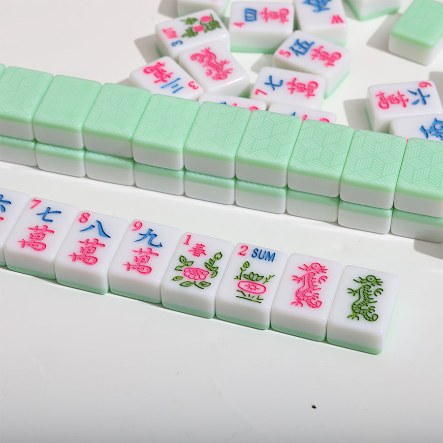 American Mahjong Tiles, Mini Size Acrylic Tile Set, Multi Color, view 3