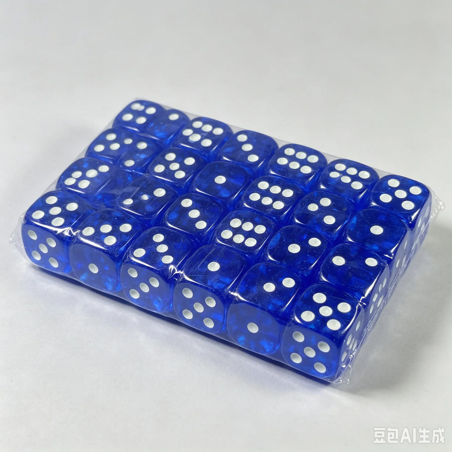 Mahjong Dice, 16mm, 100 Pieces per Set, Multiple Colors for Board Games