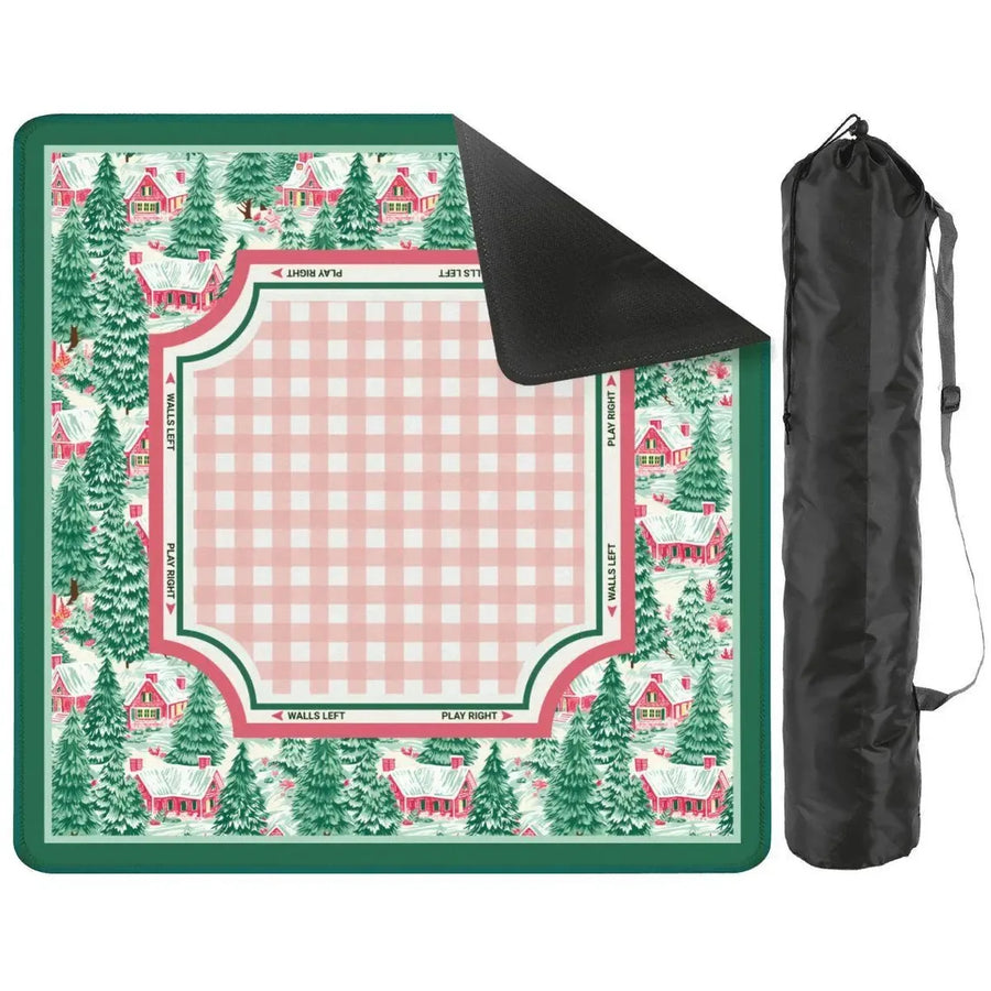 Mahjong Play Mat with Storage Bag, Roll-Up Natural Rubber, Non-Slip, Waterproof, view 7