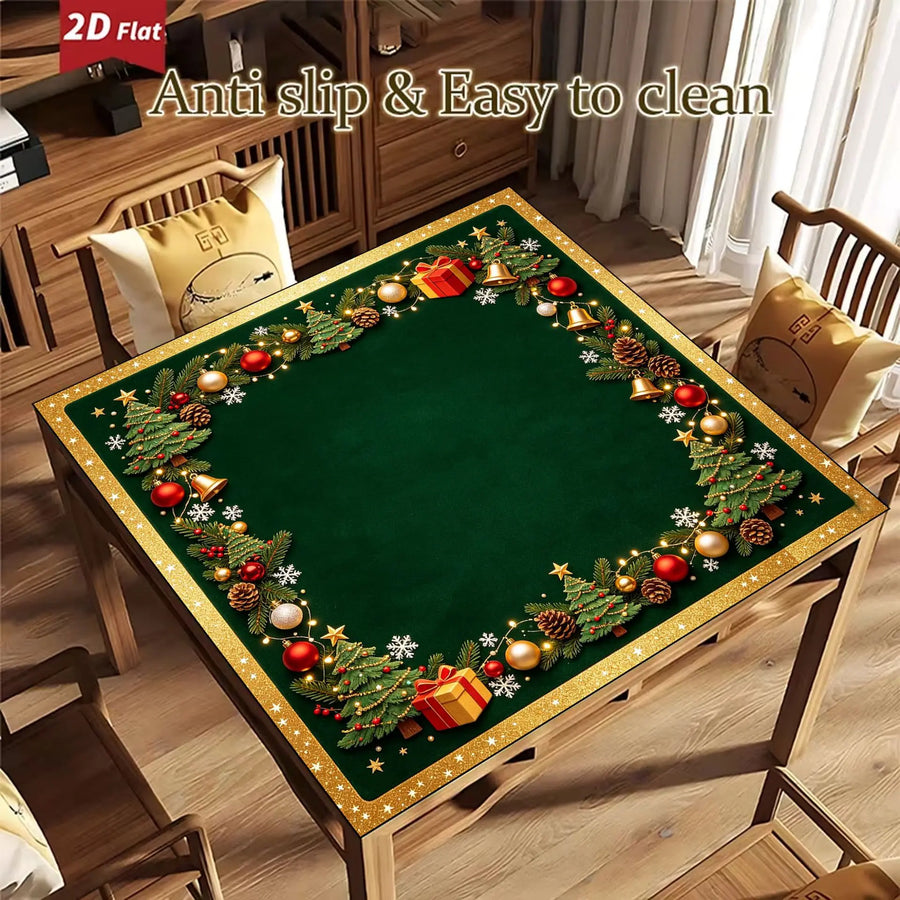 American Mahjong Tiles, Christmas Red 4 Layer Acrylic, Holiday Design, view 12