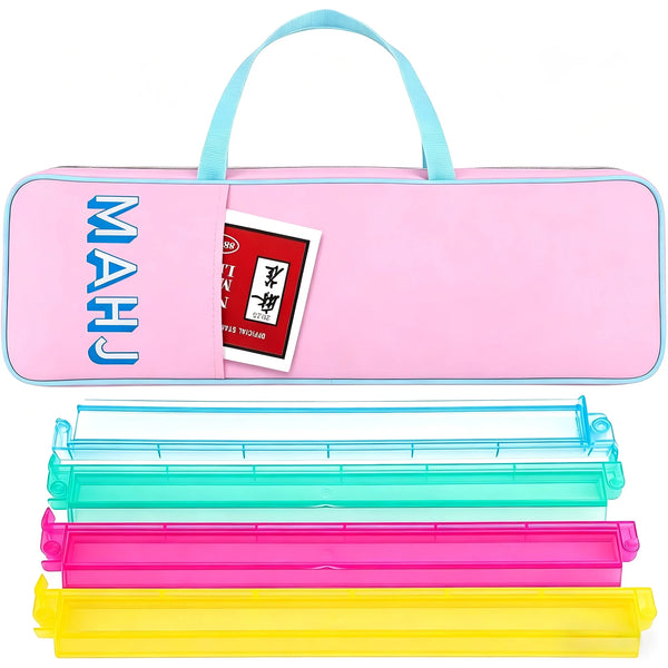 Mahjong Storage Bag, Canvas Tote, Portable Multi-Functional Travel and Makeup Carrying Case