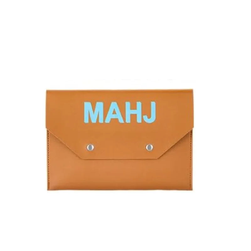 Mahjong Card Holder, PU Leather Protective Case, Expandable, Lightweight, view 10