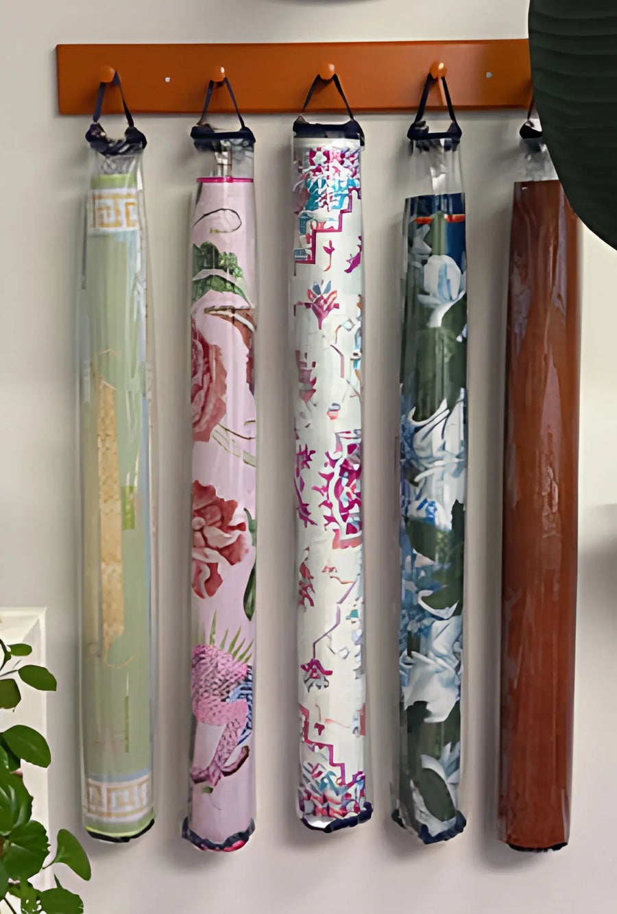 Mahjong Mat Storage Bag with Zipper and Handle Strap, Clear PVC, for Transport or Hanging, view 6