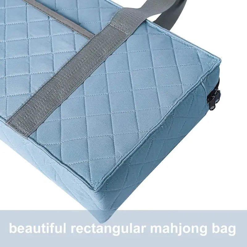 Mahjong Carrying Bag, Diamond Quilted, Water Resistant, for Mahjong Set Storage, view 6