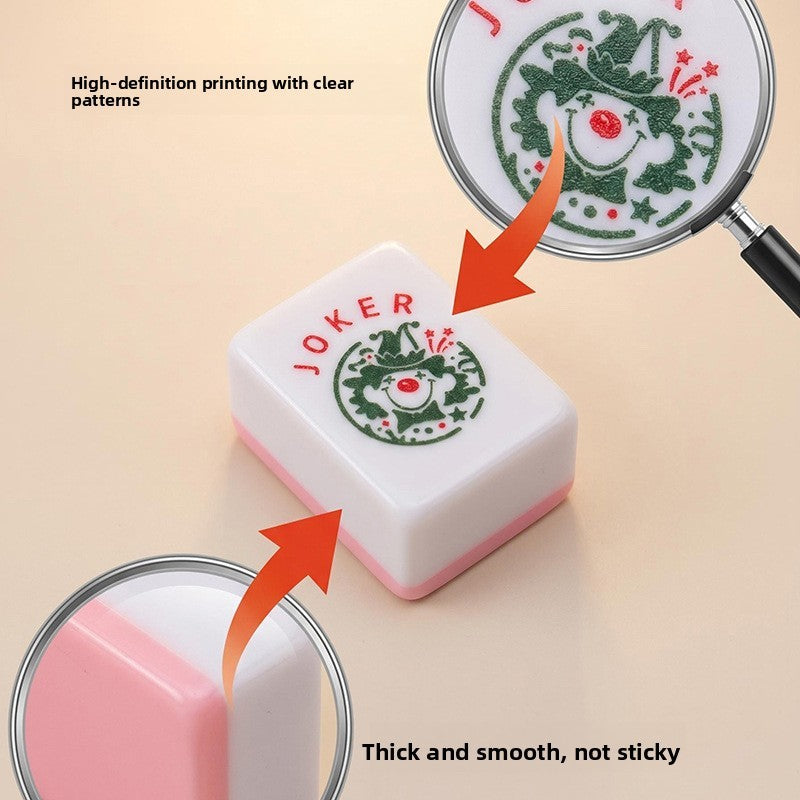 American Mahjong Set, 166 Tiles, UV-Coated Melamine, Western Characters, view 2