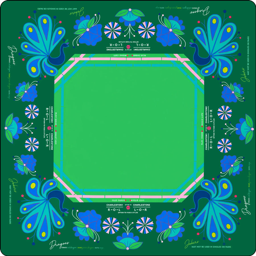 American Mahjong Table Pad, Foldable Non-Slip Game Mat, Soft Surface, Unfinished Edge